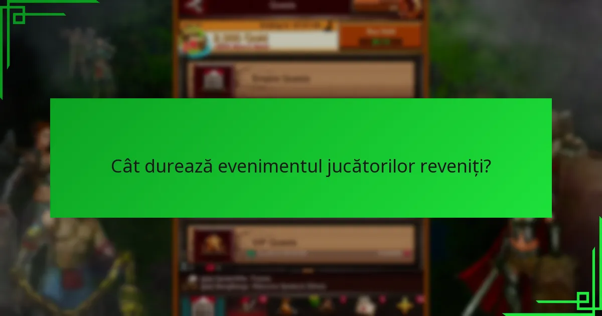 Cine se califică ca jucător revenit pentru eveniment?