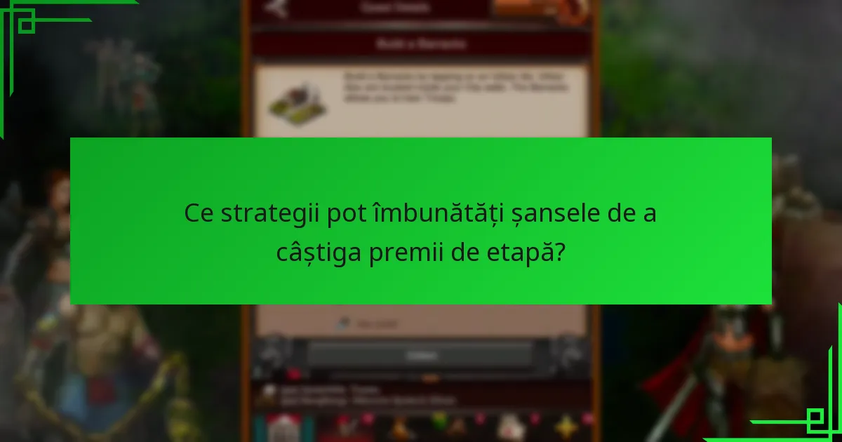 Care sunt costurile asociate cu premiile de etapă?